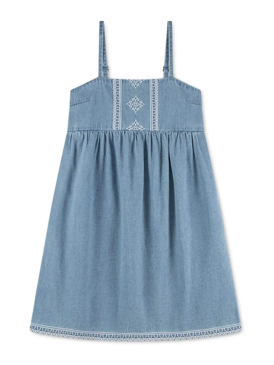 Платье-бандана из джинсовой ткани для девочек Abercrombie Kids