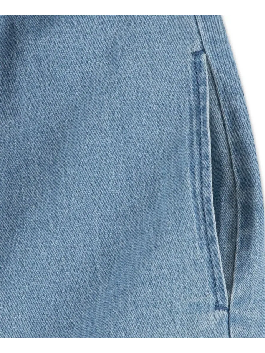 Платье-бандана из джинсовой ткани для девочек Abercrombie Kids — изображение 4 из 4