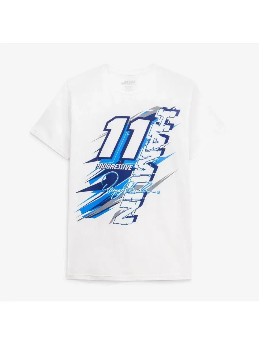 Футболка с длинным рукавом Denny Hamlin 11 Progressive Joe Gibbs Racing Team Collection — изображение 2 из 3, белый