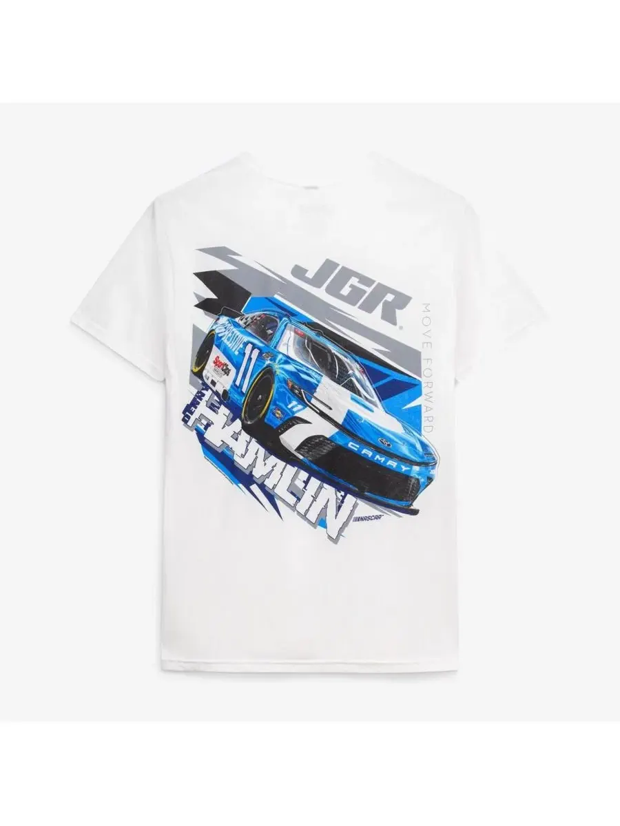 Футболка с длинным рукавом Denny Hamlin 11 Progressive Joe Gibbs Racing Team Collection — изображение 3 из 3, белый
