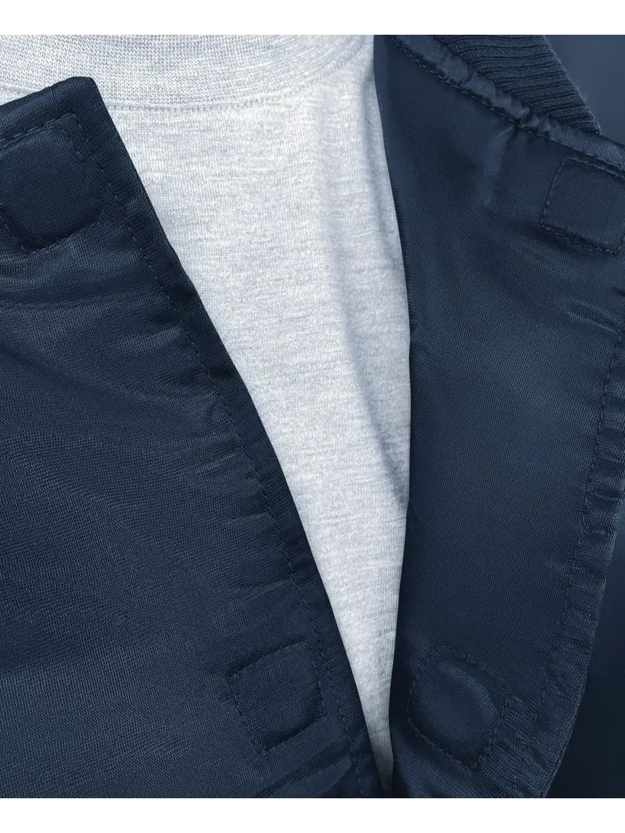 Мужская куртка-ветровка Los Angeles Dodgers Cooperstown Adaptive Satin Full-Snap Varsity Jacket — изображение 3 из 4