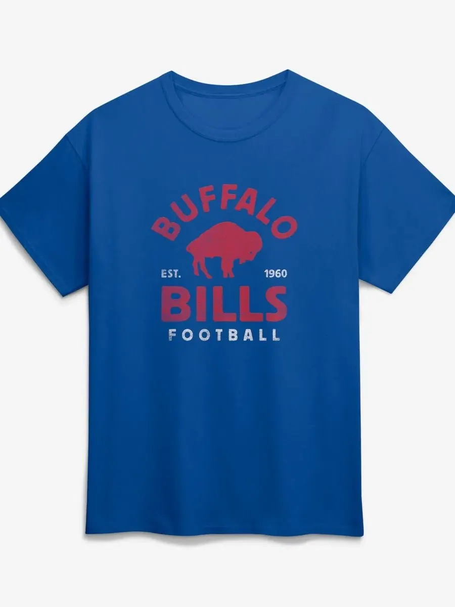 Футболка с принтом Vintage Arch Buffalo Bills Royal Logo Athletic