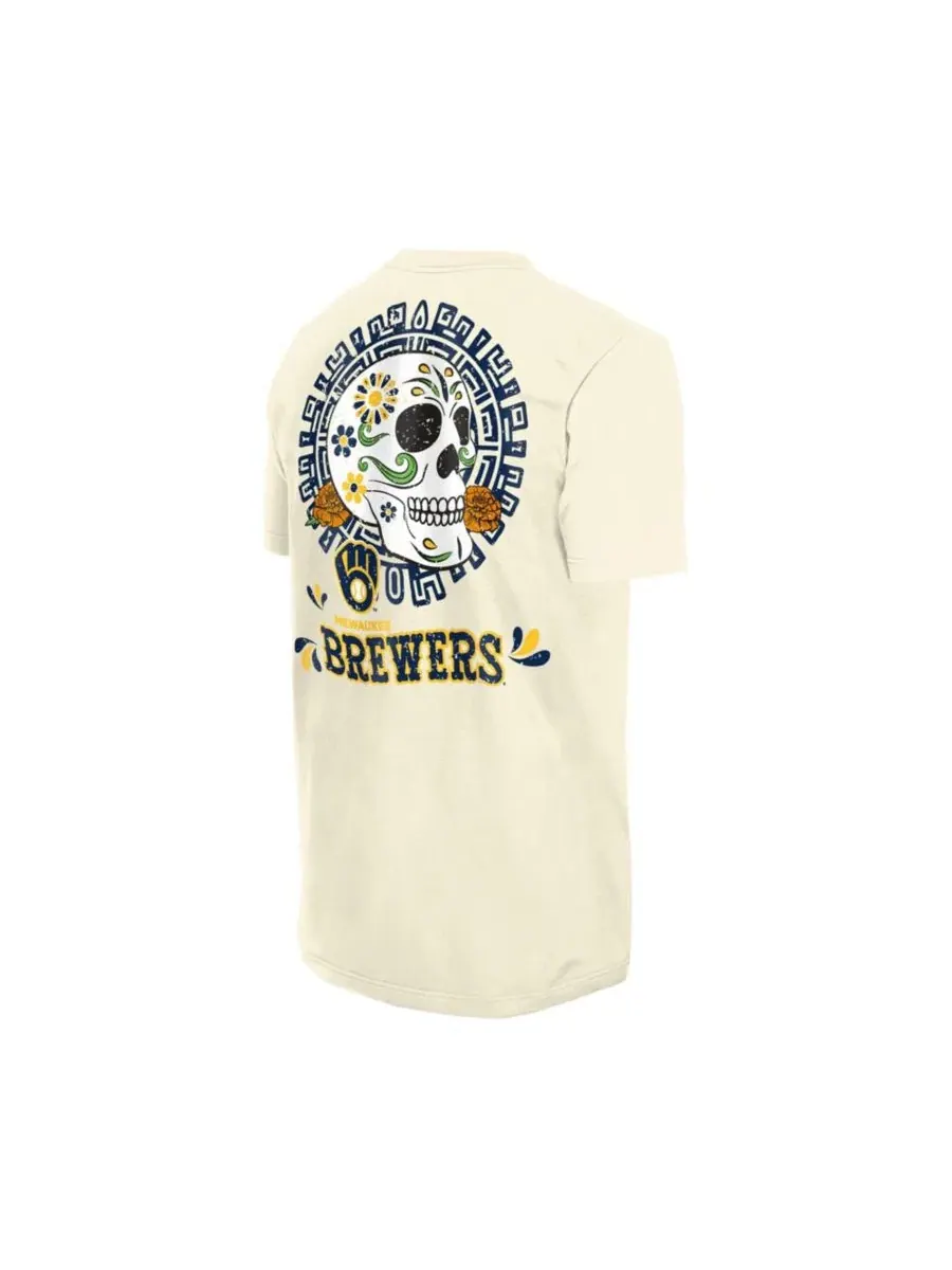Футболка с принтом Dia de los Muertos Sugar Skull New Era — изображение 2 из 4, прозрачный