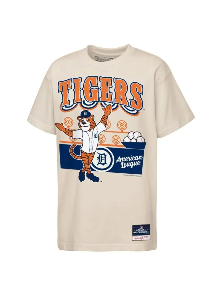 Футболка с принтом Detroit Tigers Mitchell & Ness