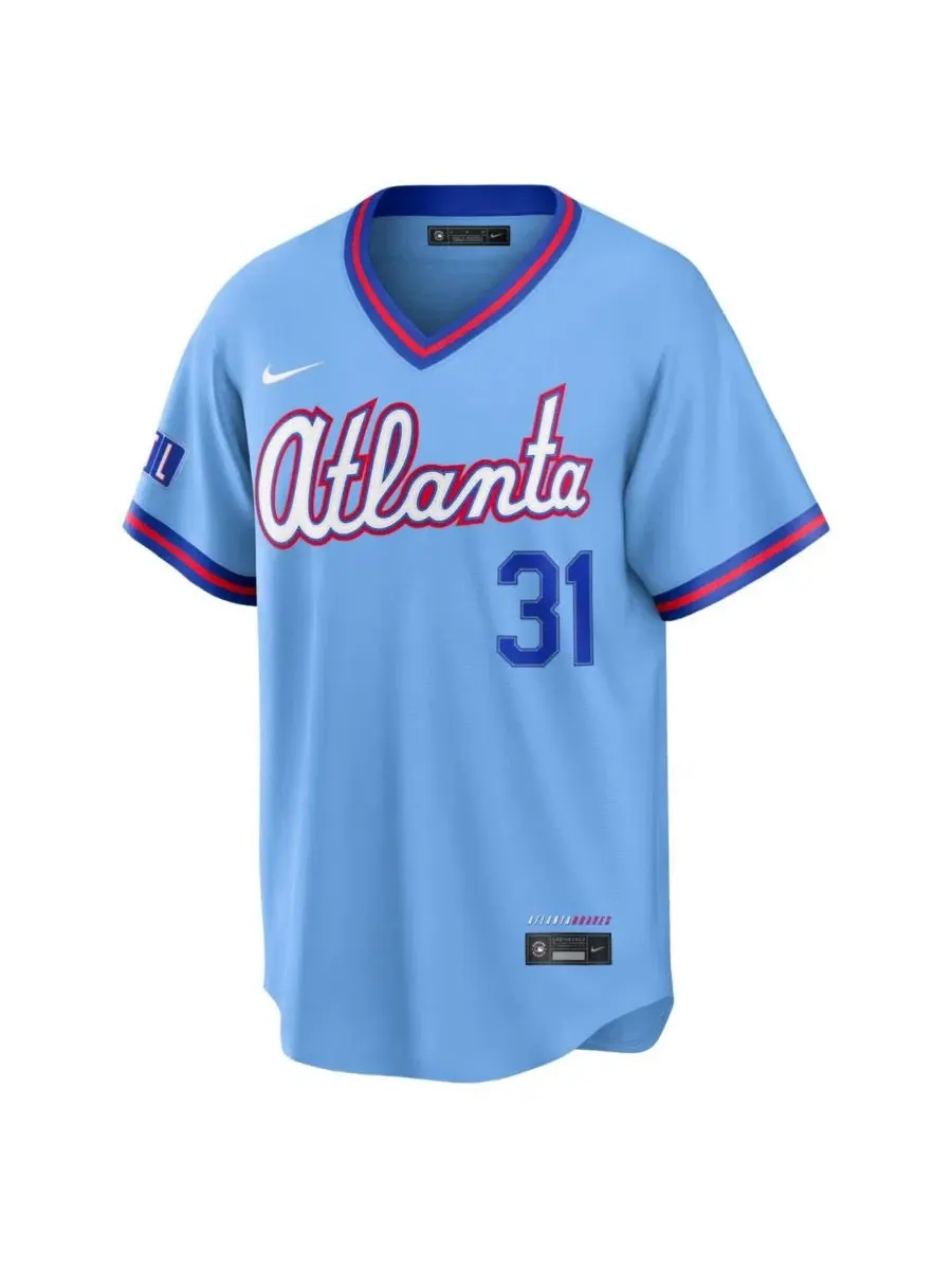 Джерси Nike Greg Maddux Powder Blue Atlanta Braves 2026 City Connect — изображение 2 из 6, синий