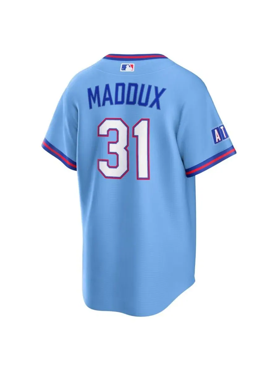 Джерси Nike Greg Maddux Powder Blue Atlanta Braves 2026 City Connect — изображение 3 из 6, синий