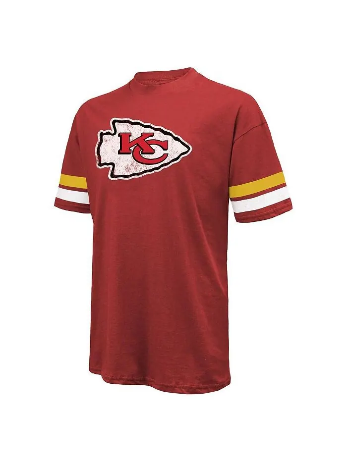 Мужские нитки Патрика Махоумса, красная рваная футболка Kansas City Chiefs с именем и номером — изображение 3 из 3, красный