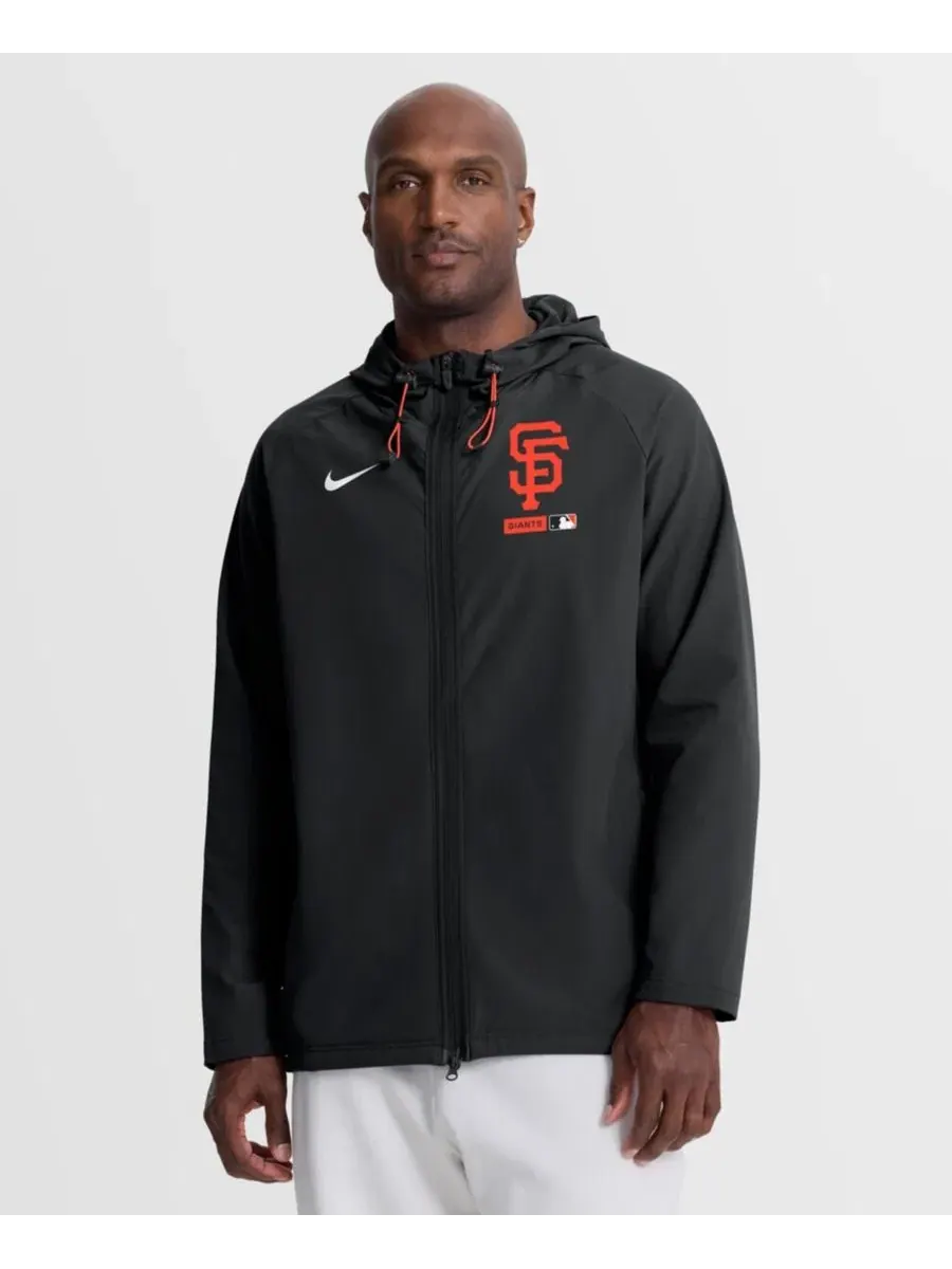 Куртка-худи с капюшоном Nike San Francisco Giants Authentic Collection Raglan Therma-FIT