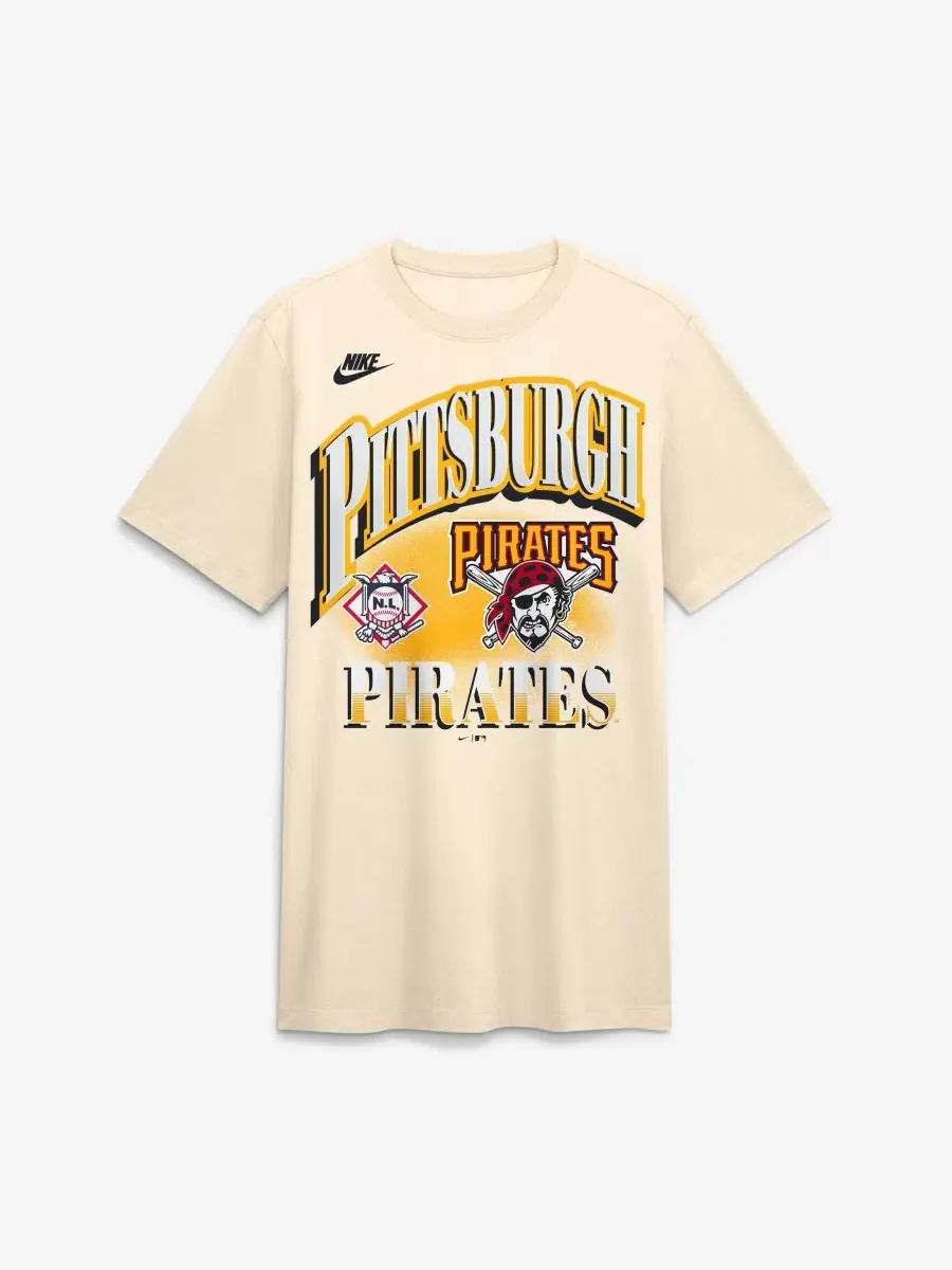 Футболка с винтажным принтом Pittsburgh Pirates Nike