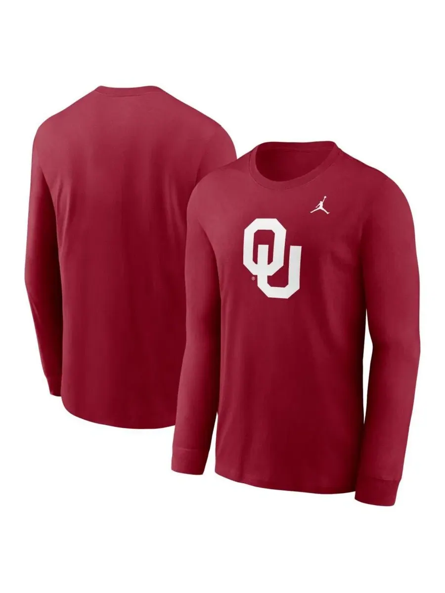 Футболка с длинным рукавом с принтом Oklahoma Sooners Jordan