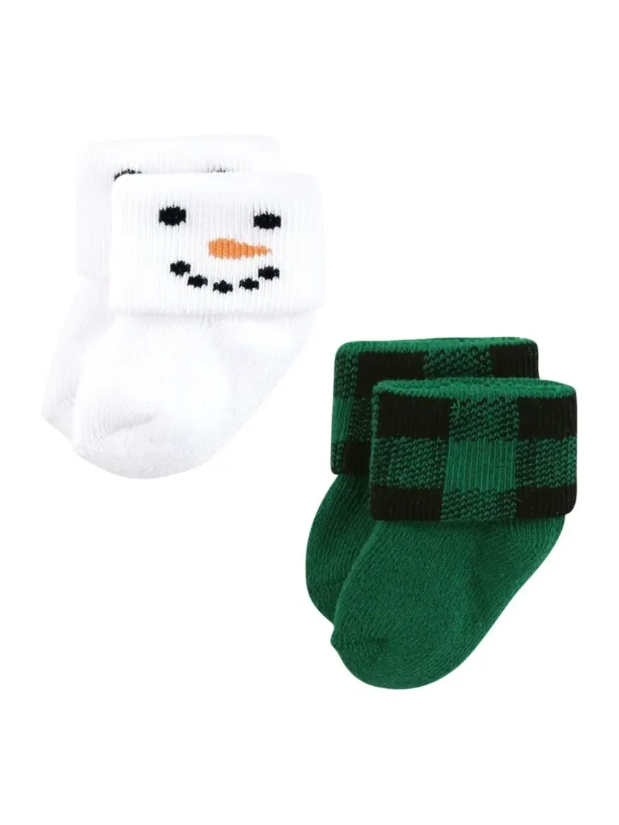 Комплект детских носков с принтом 12 пар 12 Days of Christmas Plaid Trees Hudson Baby, 12 Days Of — изображение 3 из 8
