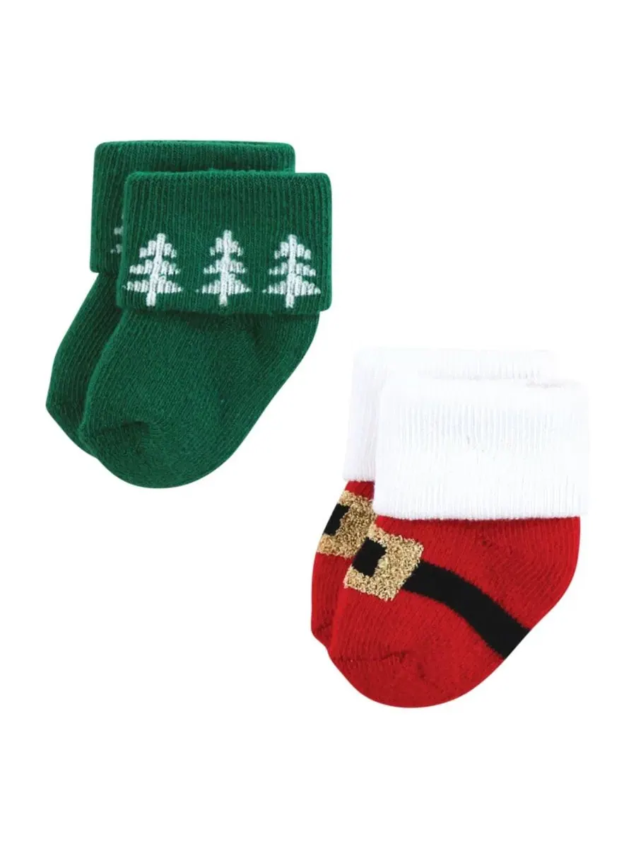 Комплект детских носков с принтом 12 пар 12 Days of Christmas Plaid Trees Hudson Baby, 12 Days Of — изображение 5 из 8
