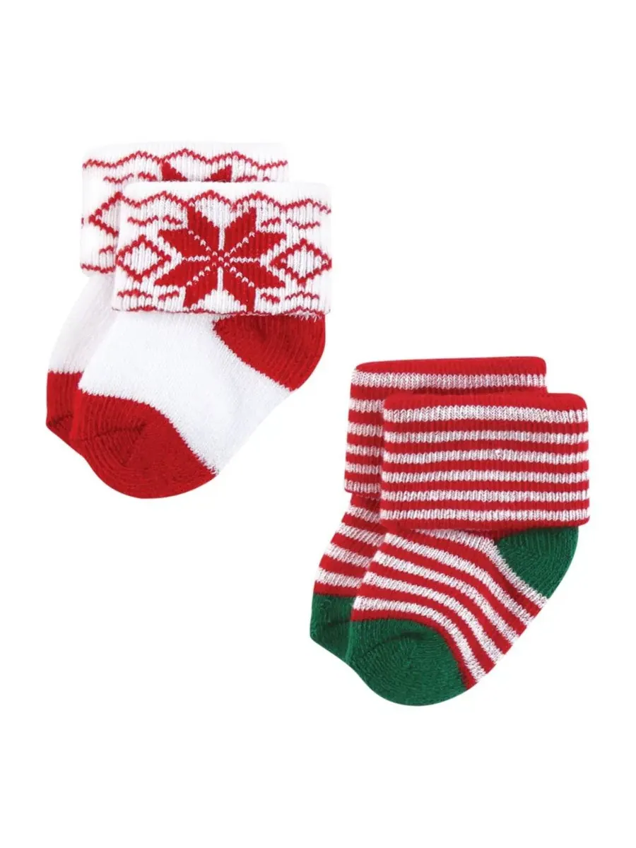 Комплект детских носков с принтом 12 пар 12 Days of Christmas Plaid Trees Hudson Baby, 12 Days Of — изображение 6 из 8