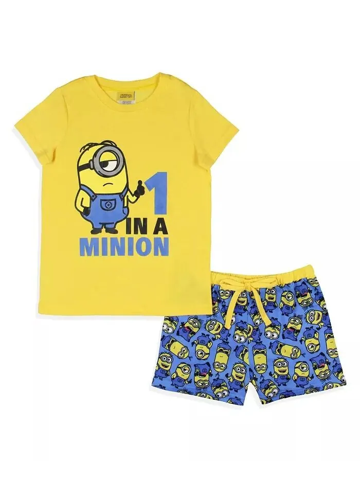 Девочки Фильм Миньоны 1 В Миньоне Сон Пижама Набор Despicable Me
