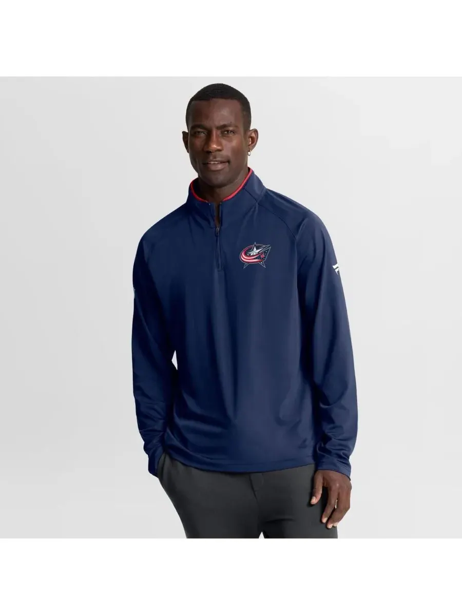 Fanatics Мужская темно-синяя толстовка Columbus Blue Jackets Authentic Pro Rink Training