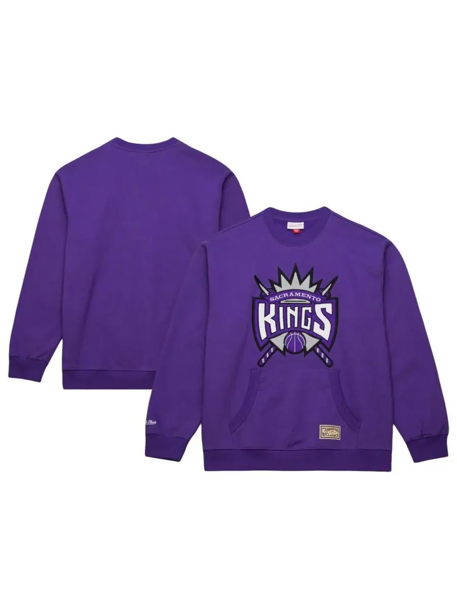 Mitchell & Ness Мужская фиолетовая толстовка с принтом "Sacramento Kings Nights"