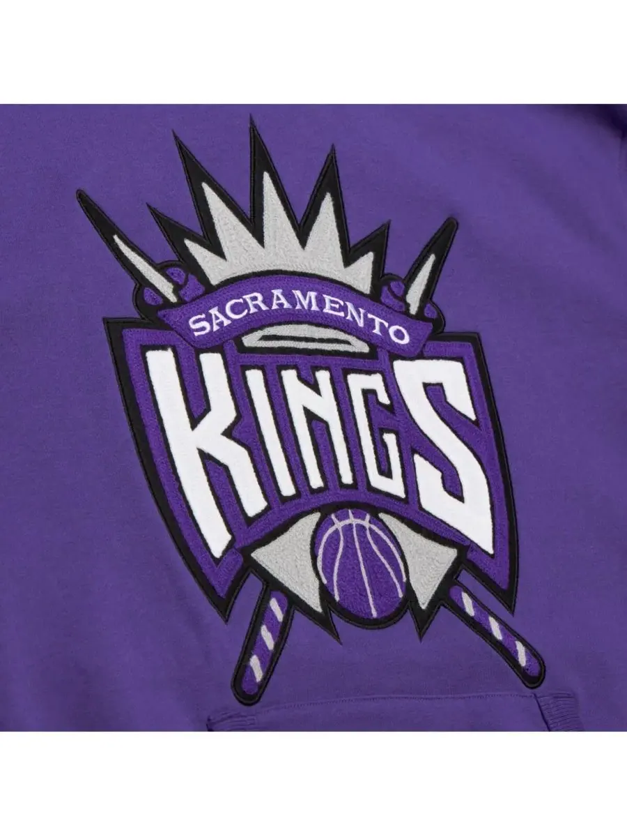 Mitchell & Ness Мужская фиолетовая толстовка с принтом "Sacramento Kings Nights" — изображение 4 из 5, фиолетовый