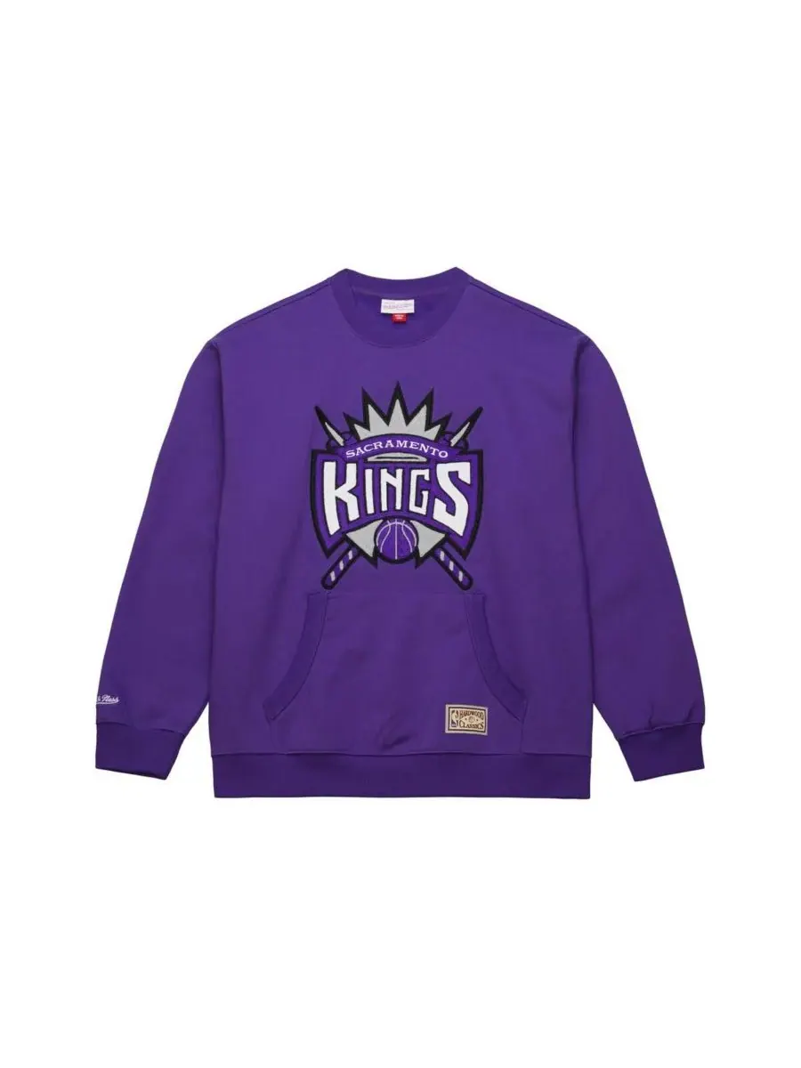Mitchell & Ness Мужская фиолетовая толстовка с принтом "Sacramento Kings Nights" — изображение 5 из 5, фиолетовый
