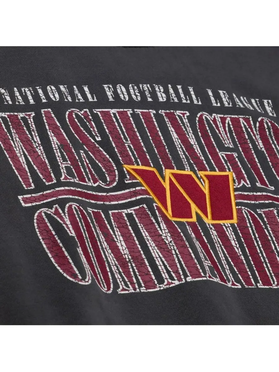 Mitchell & Ness Мужская черная флисовая толстовка Washington Commanders из коллекции Downtown — изображение 2 из 4, черный