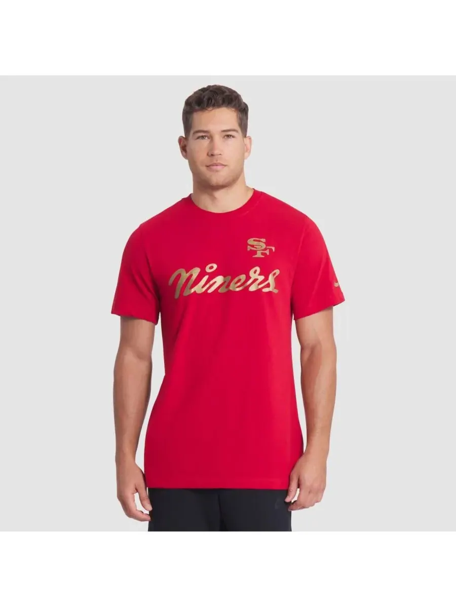 Мужская алая футболка San Francisco 49ers из коллекции Rivalries 2025 года, цвет Slub Dri-FIT Nike