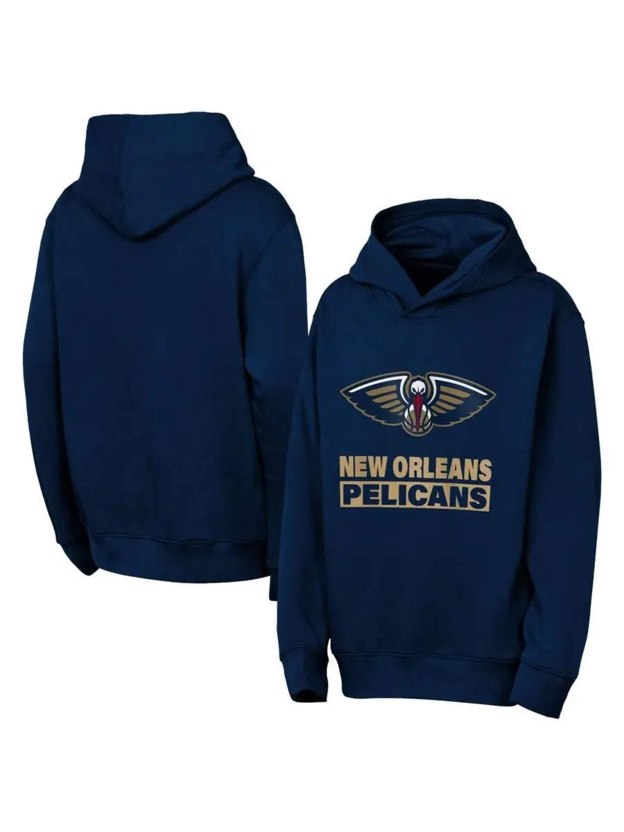 Outerstuff Толстовка Big Boys and Girls Navy New Orleans Pelicans Back to the Basics