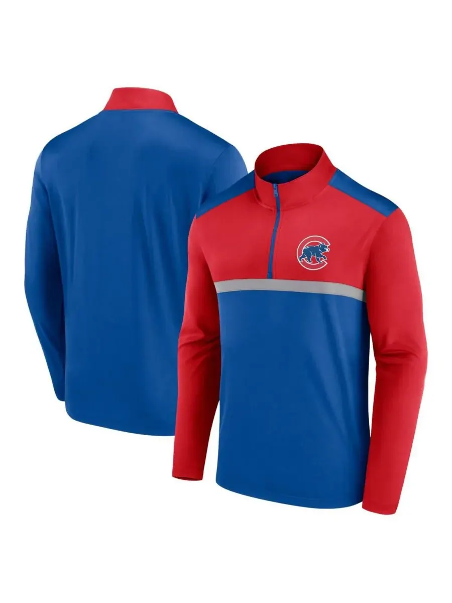 Мужская футболка Royal Chicago Cubs Unstoppable Quarter-Zip Top Fanatics