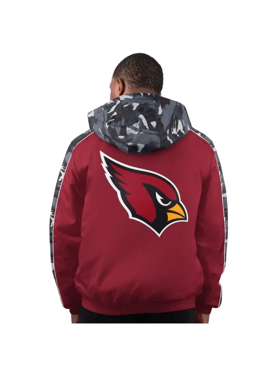 Мужская куртка на молнии с символикой команды Arizona Cardinals Thursday Night Gridiron Starter — изображение 2 из 2, красный