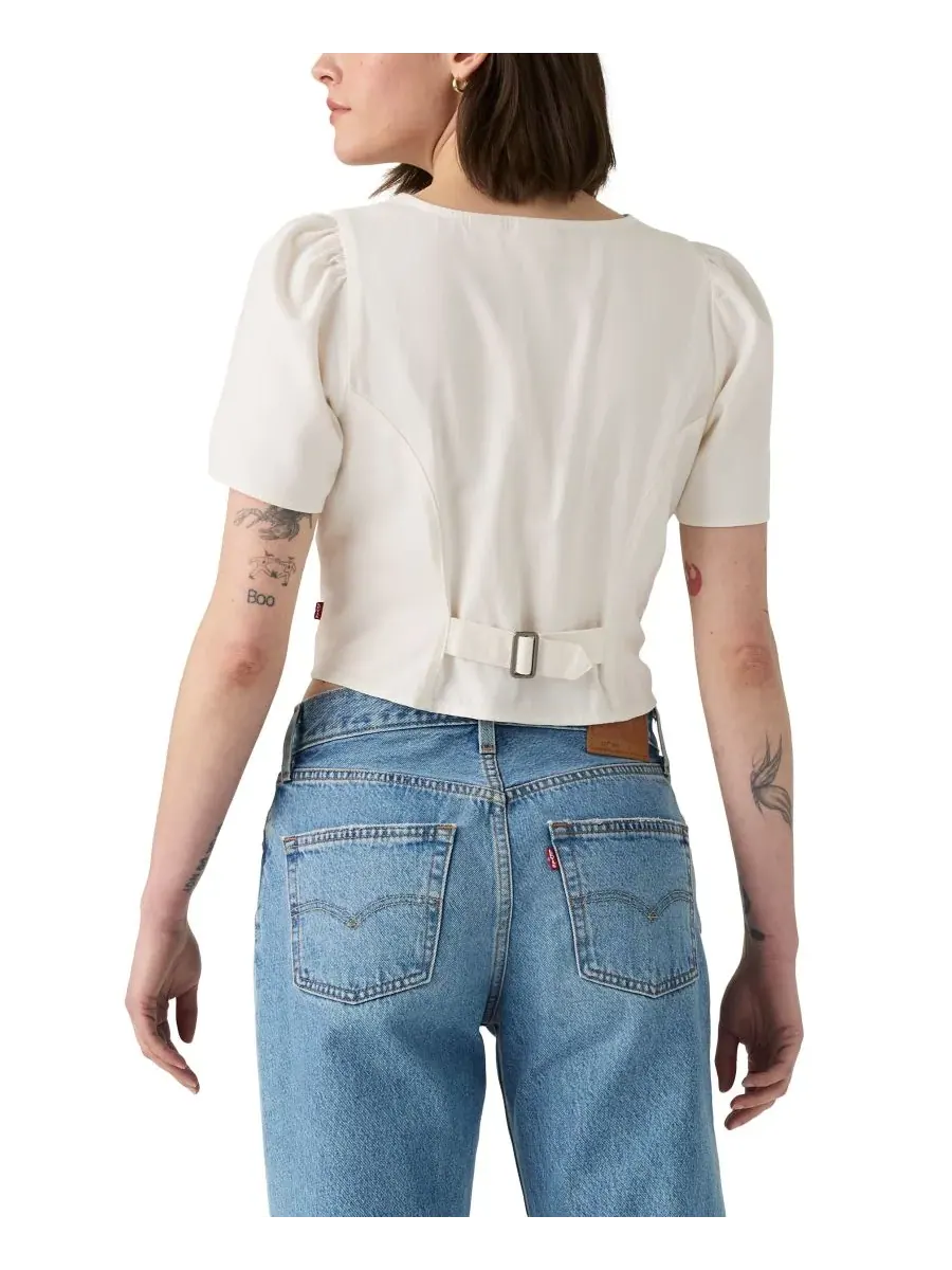 Женская хлопковая джинсовая блузка Moxie с коротким рукавом Levi's, Another Flurry — изображение 3 из 3