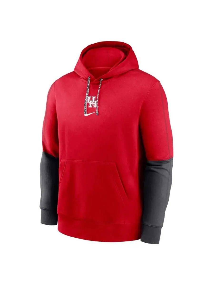 Nike Мужская красная толстовка с капюшоном Houston Cougars 2024 Sideline Club