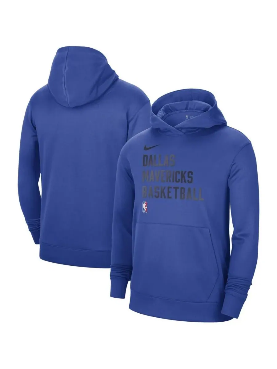 Мужская и женская тренировочная толстовка Royal Dallas Mavericks 2023/24 Performance Spotlight для