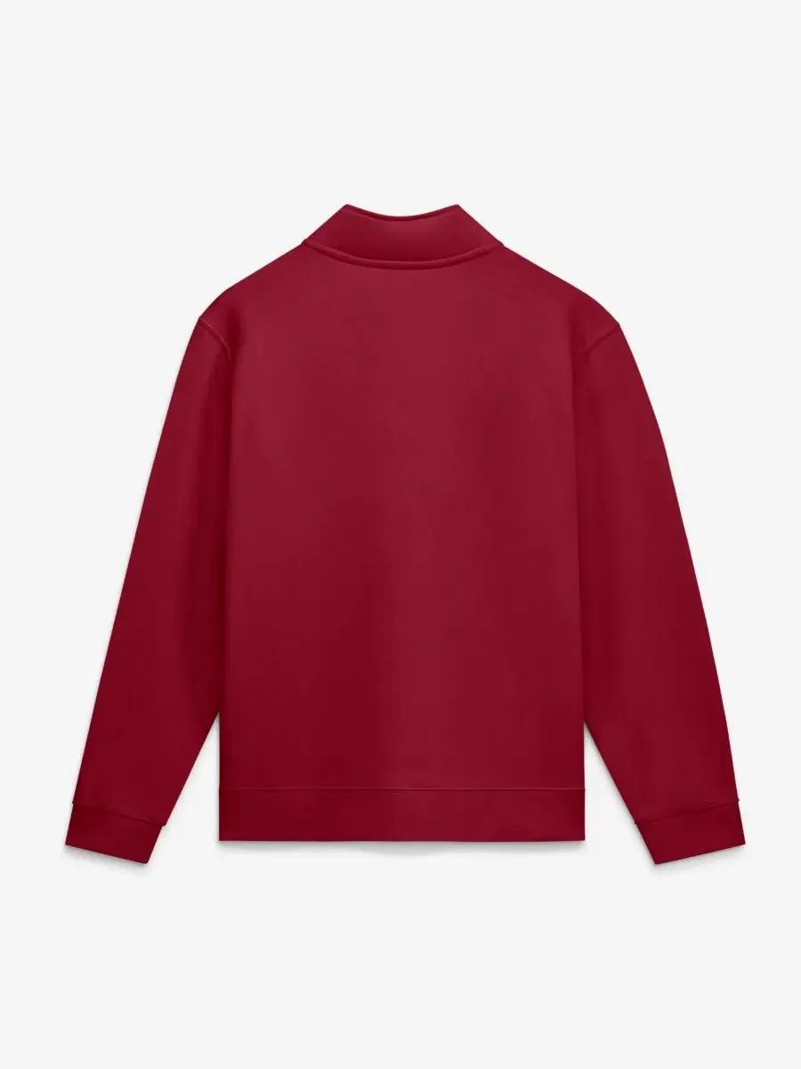 Свитшот с половиной молнией Primetime Club Fleece Alabama Crimson Tide Nike — изображение 2 из 2, белый