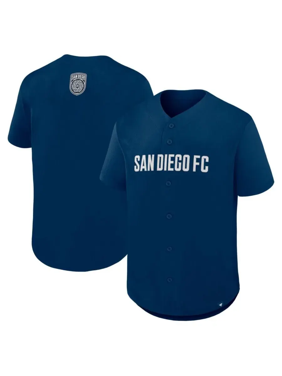 Футболка-поло с принтом San Diego FC Maximum Intensity Button-Up Fanatics