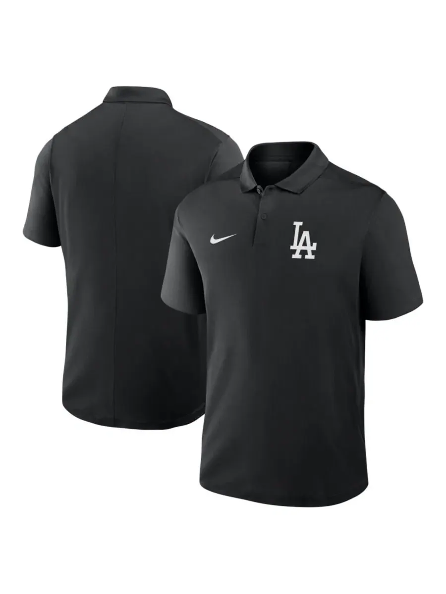 Мужское поло Nike Dri-FIT Victory с логотипом Los Angeles Dodgers, черное