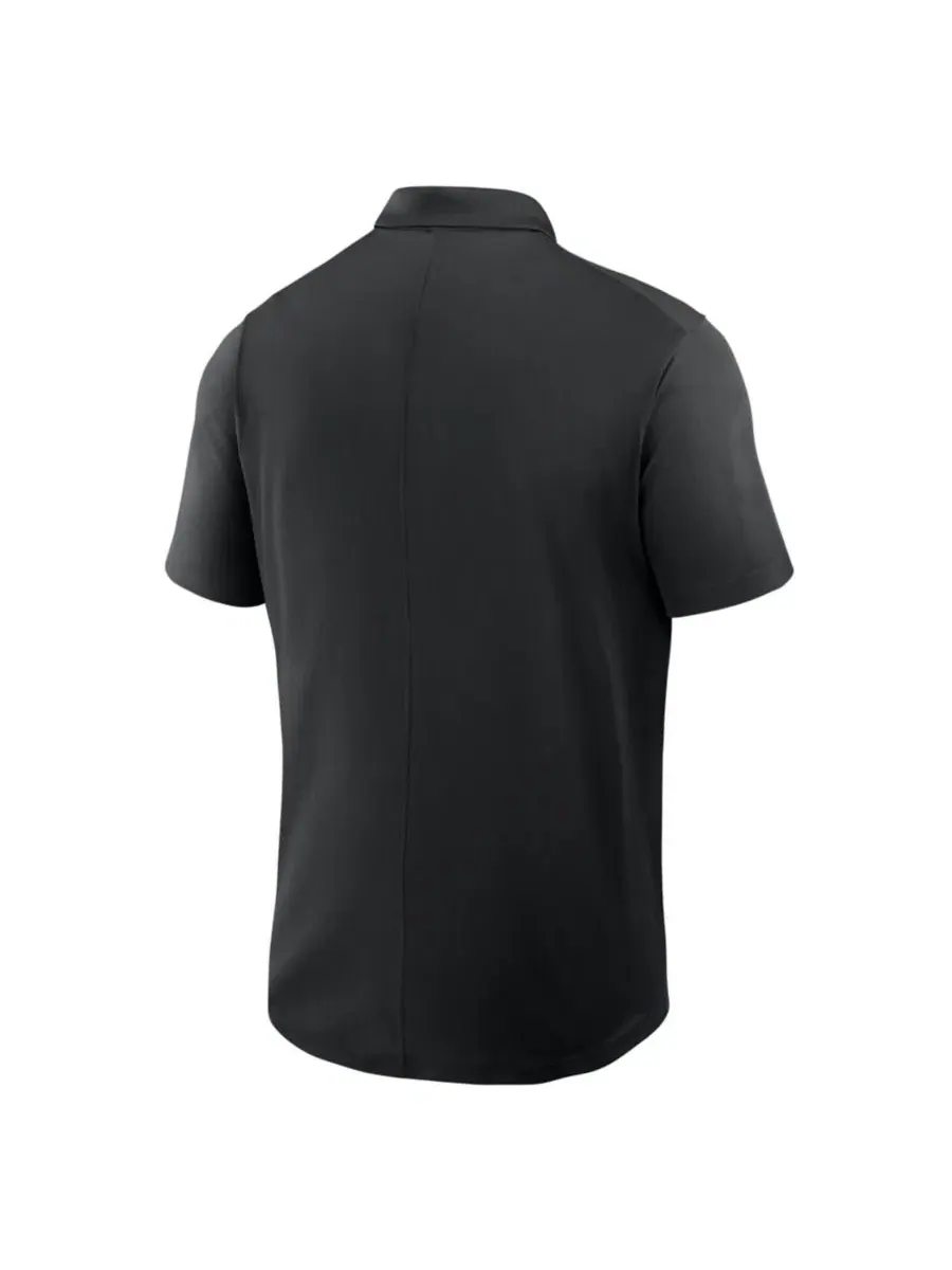 Мужское поло Nike Dri-FIT Victory с логотипом Los Angeles Dodgers, черное — изображение 2 из 3, черный