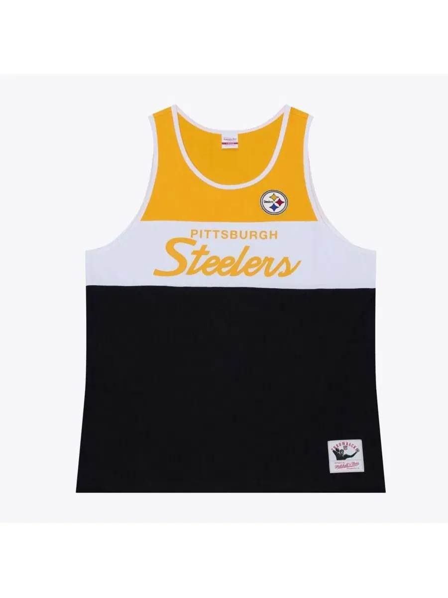Майка-безрукавка с принтом Pittsburgh Steelers Head Coach Mitchell & Ness