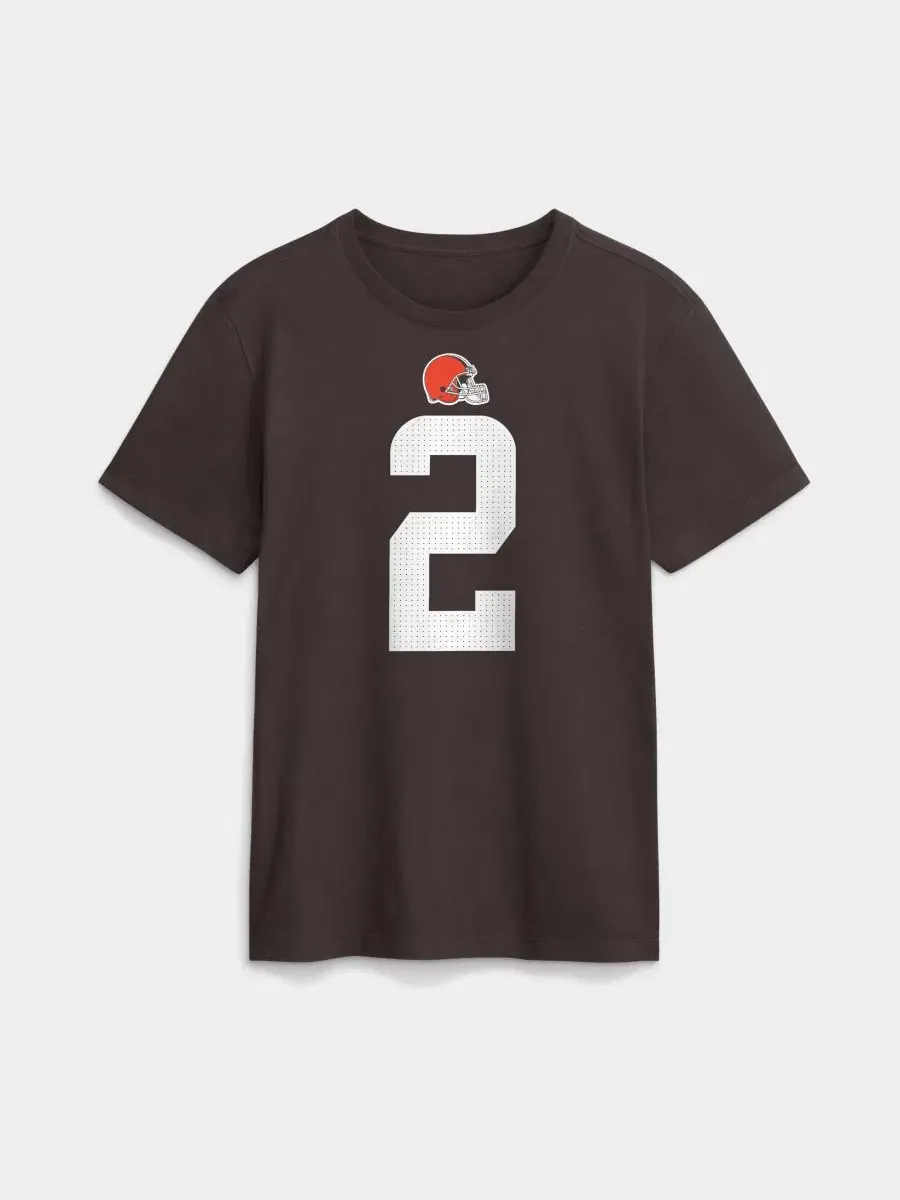 Футболка с коротким рукавом Shedeur Sanders Cleveland Browns Nike — изображение 2 из 2, коричневый