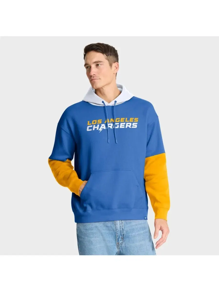 Толстовка с капюшоном Fanatics Los Angeles Chargers Helmet — изображение 2 из 5, синий