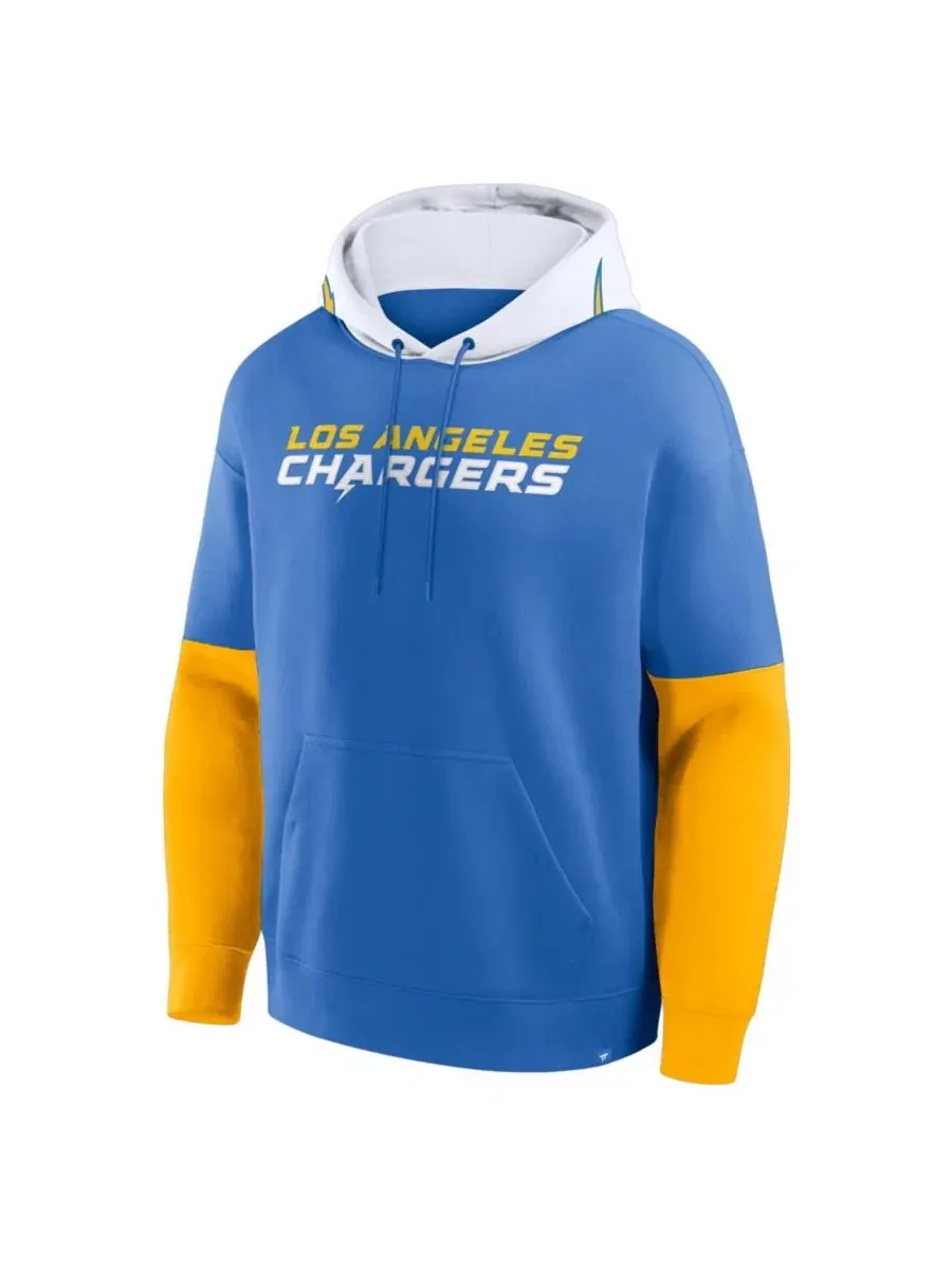 Толстовка с капюшоном Fanatics Los Angeles Chargers Helmet — изображение 5 из 5, синий