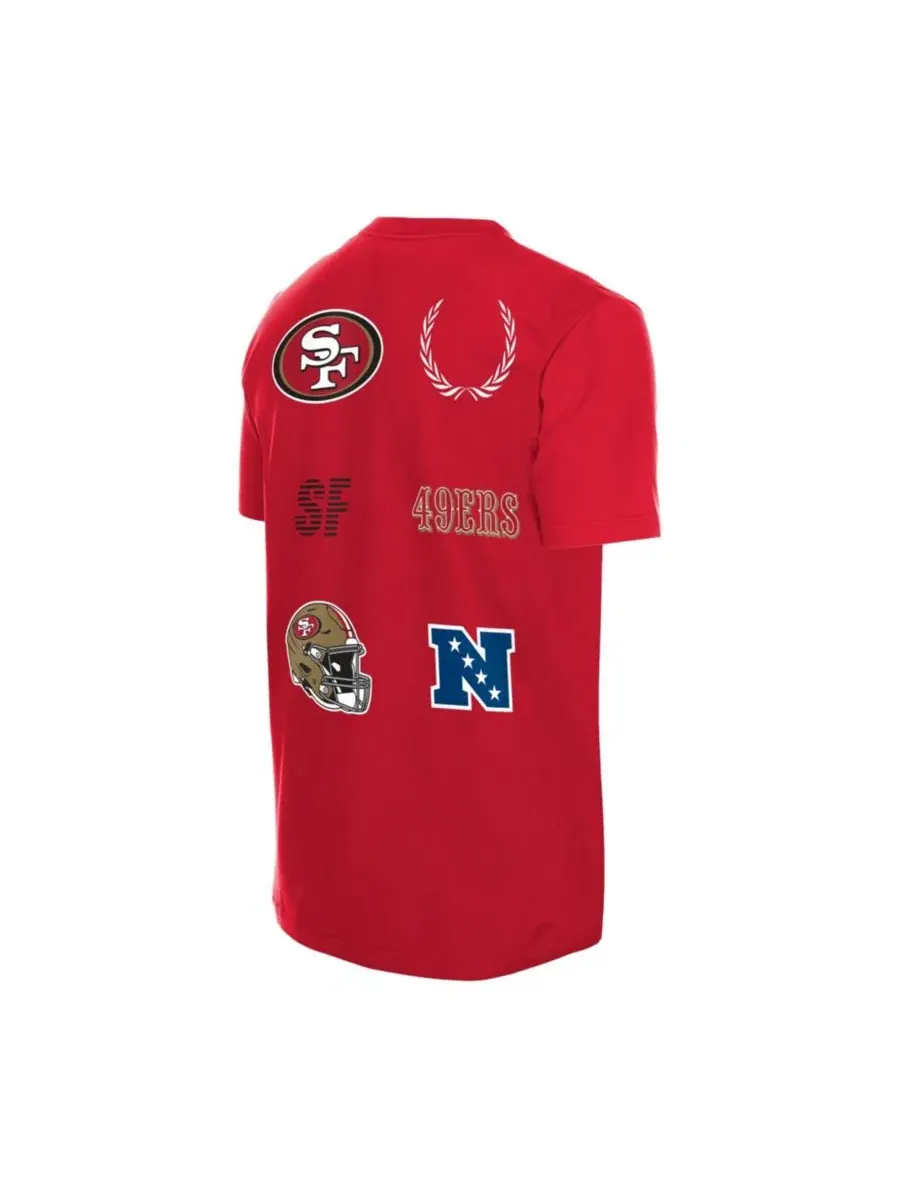 Футболка с коротким рукавом Match San Francisco 49ers New Era — изображение 4 из 5, алый