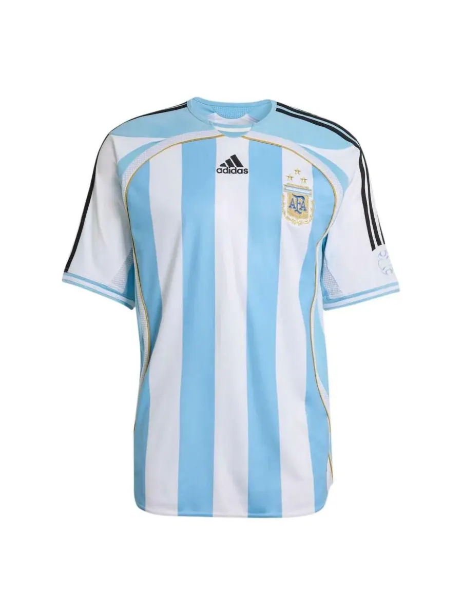 Футболка с коротким рукавом из полиэстера Argentina National Team 2006 Bringback Home Jersey adidas — изображение 2 из 5