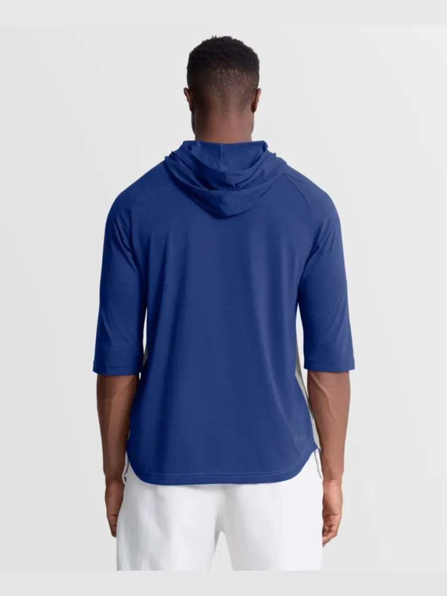 Худи с рукавом 3/4 и капюшоном New York Mets Authentic Collection Flux Dri-FIT Nike — изображение 3 из 4, серый