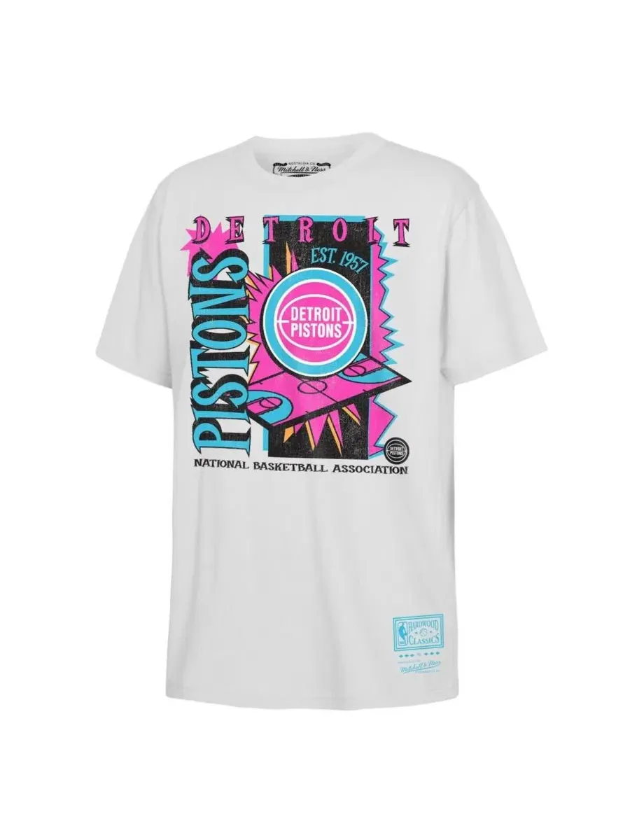 Футболка с принтом Neon Court Shock Mitchell & Ness