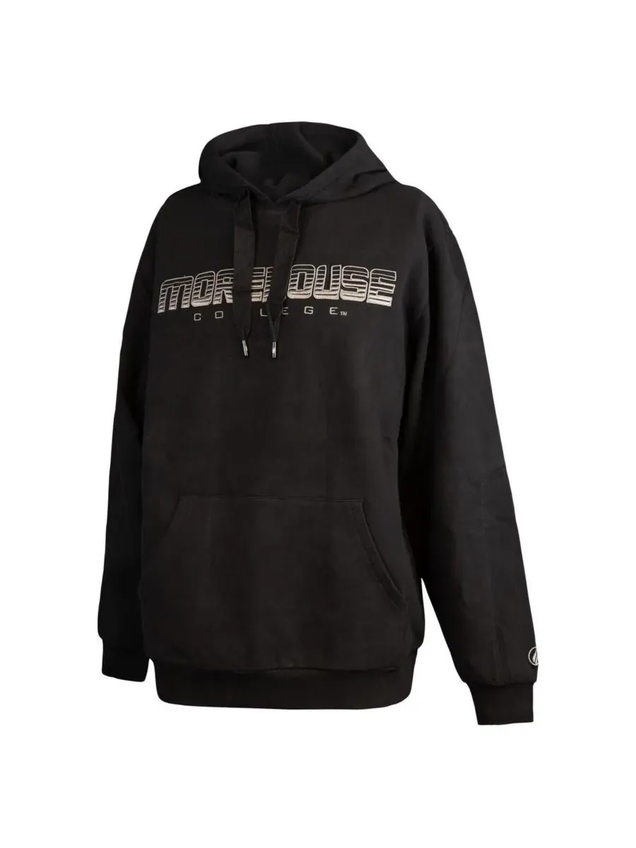 Худи с капюшоном и флисовой подкладкой, с вышивкой Morehouse Maroon Tigers FISLL — изображение 2 из 3, черный
