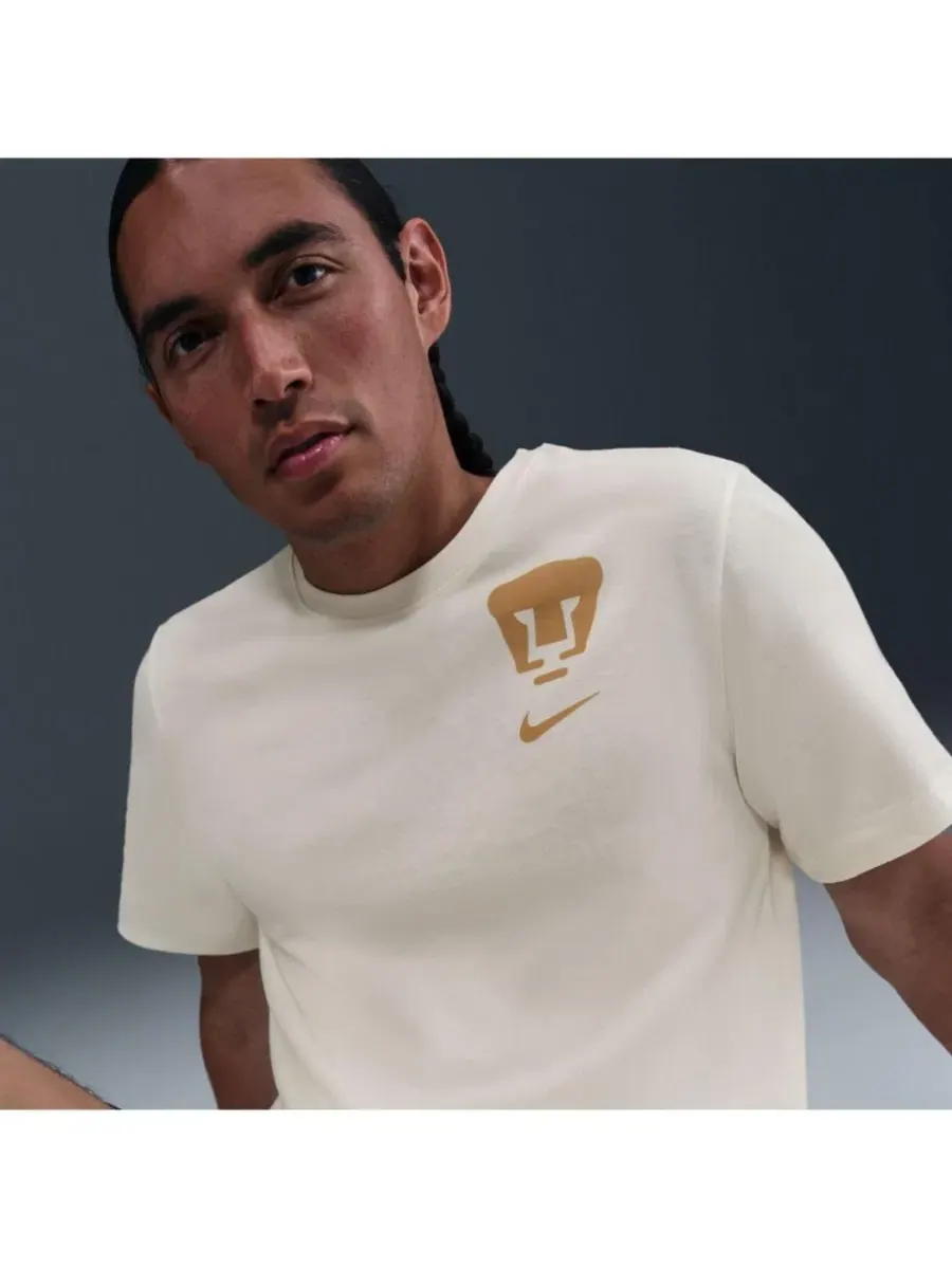 Футболка с принтом Pumas Crest Nike — изображение 5 из 5, бежевый