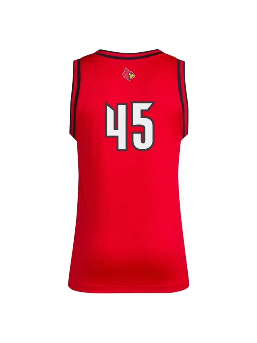 Майка баскетбольная с принтом Louisville Cardinals Swingman adidas — изображение 2 из 3, красный