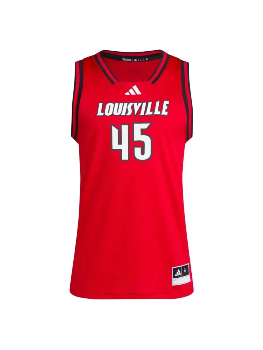 Майка баскетбольная с принтом Louisville Cardinals Swingman adidas — изображение 3 из 3, красный