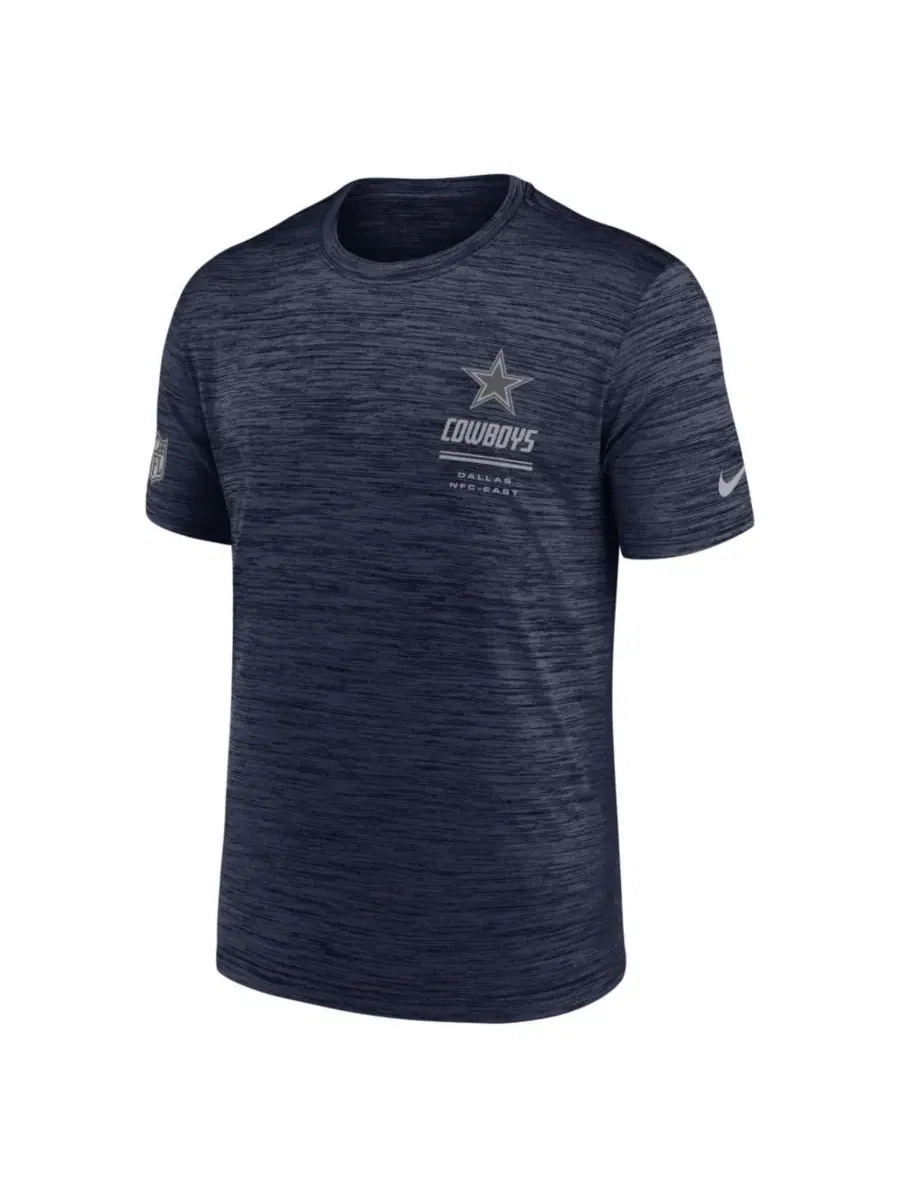Мужская футболка Dallas Cowboys Sideline Velocity Dri-FIT Nike — изображение 2 из 3, темно-синий