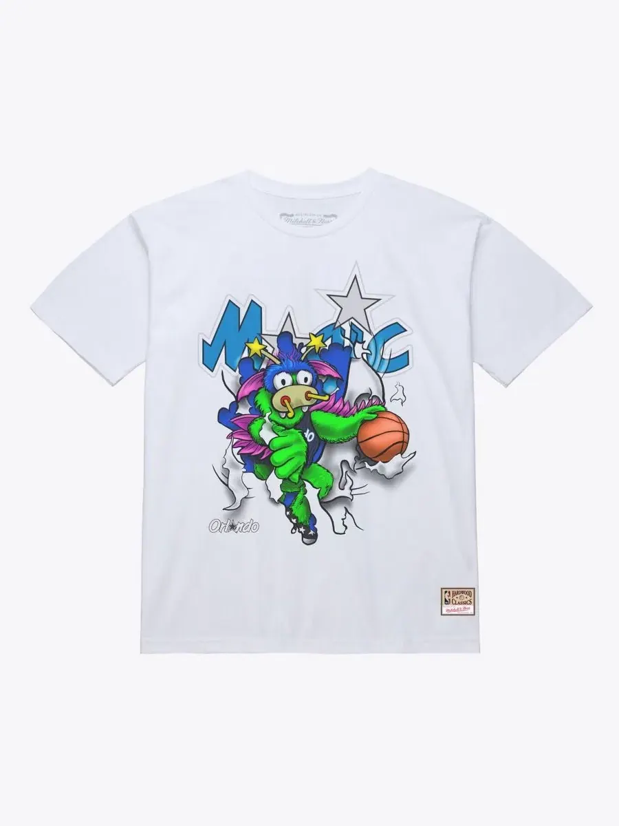 Футболка с принтом Breakthrough Orlando Magic Mitchell & Ness — изображение 2 из 3, белый