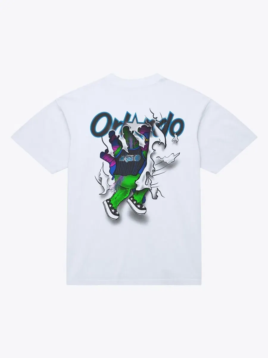 Футболка с принтом Breakthrough Orlando Magic Mitchell & Ness — изображение 3 из 3, белый