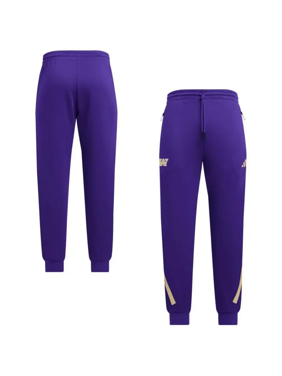 Adidas Мужские фиолетовые брюки Washington Huskies ZNE
